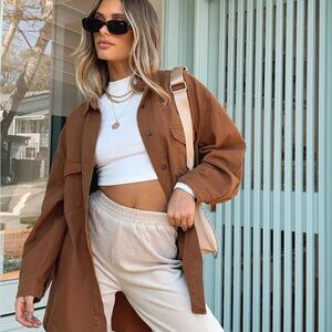 Princess Polly Neve Top in Brown